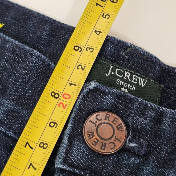 J.Crew‎ Women's Toothpick Stretch Jeans Size 31 Dark Blue Wash Denim - Picture 8 of 11